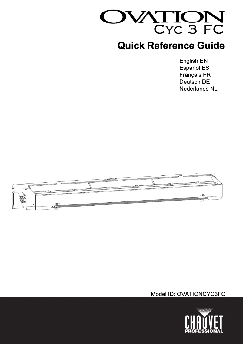 Page n°1 - Manuel utilisateur Chauvet Ovation CYC 3 FC