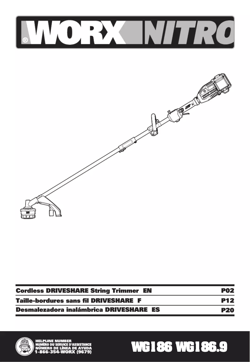 Image de la première page du manuel de l'appareil WG186.9