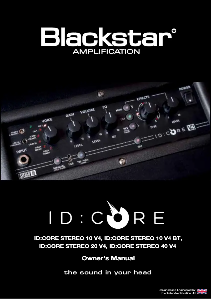 Page n°1 - Manuel utilisateur Blackstar ID:CORE V4 Stereo 10 Bluetooth