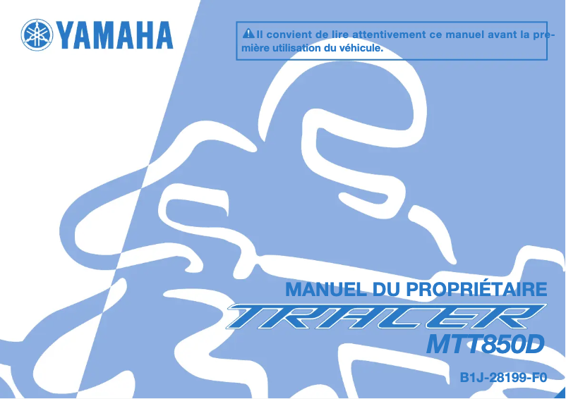 Page 1 de la notice Manuel utilisateur Yamaha TRACER 9 GT (2018)