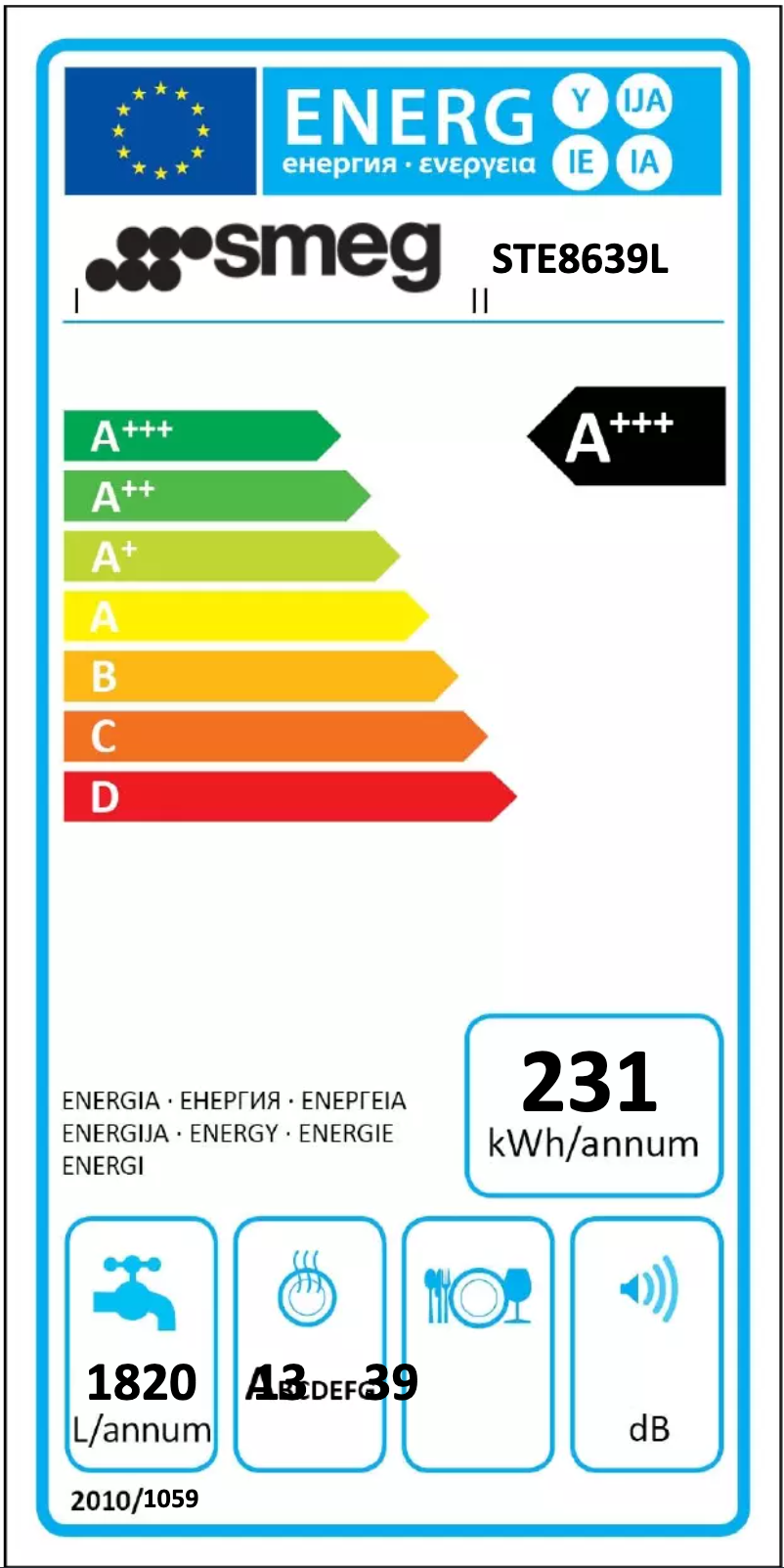Page n°1 - Manuel utilisateur Smeg STE8639L