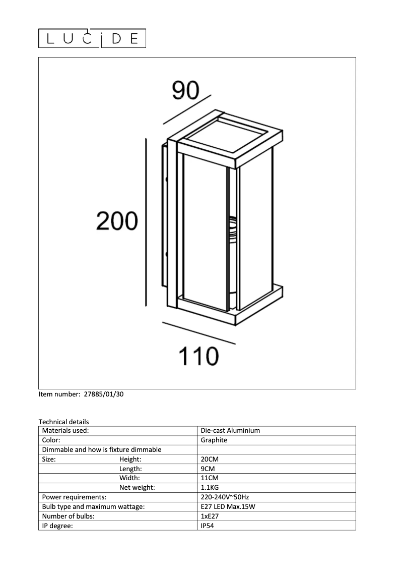 Image de la première page du manuel de l'appareil Claire Mini