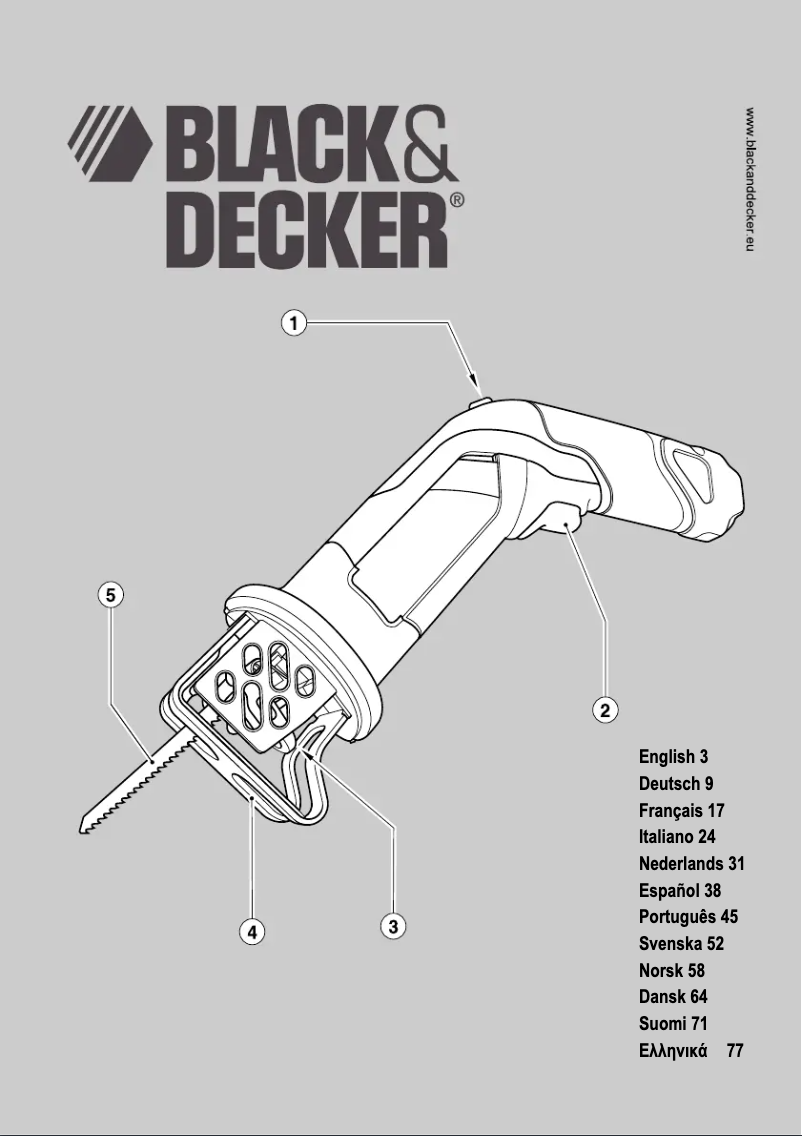 Page 1 de la notice Manuel utilisateur Black & Decker VPX1301