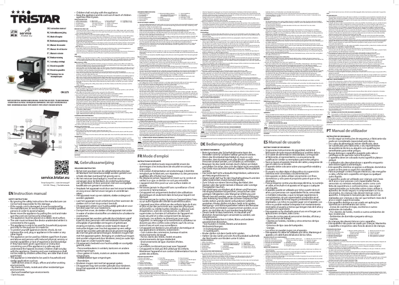 Image de la première page du manuel de l'appareil CM-2273