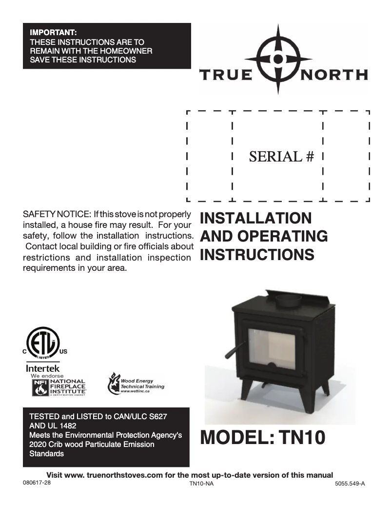 Page n°1 - Manuel utilisateur True North TN10