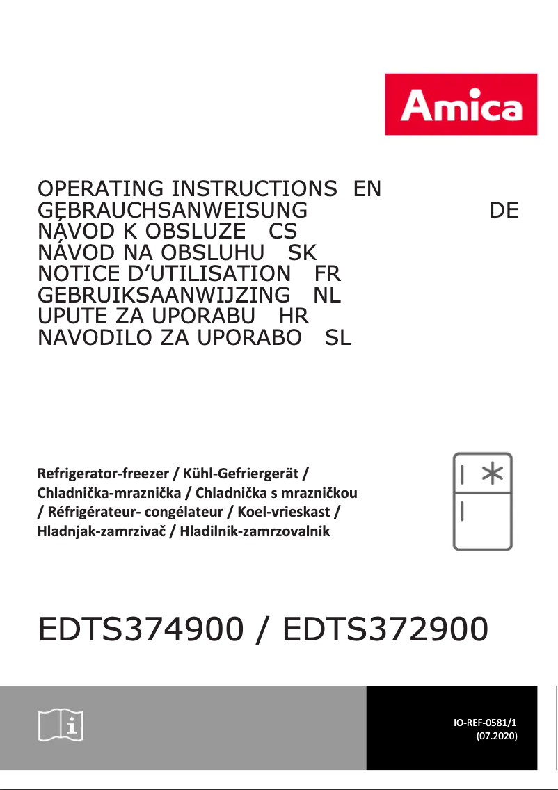 Página 1 del manual Manual de usuario Amica EDTS 374 900