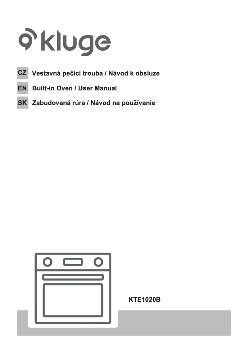Page 1 de la notice Guide d'installation Kluge KTE1020B