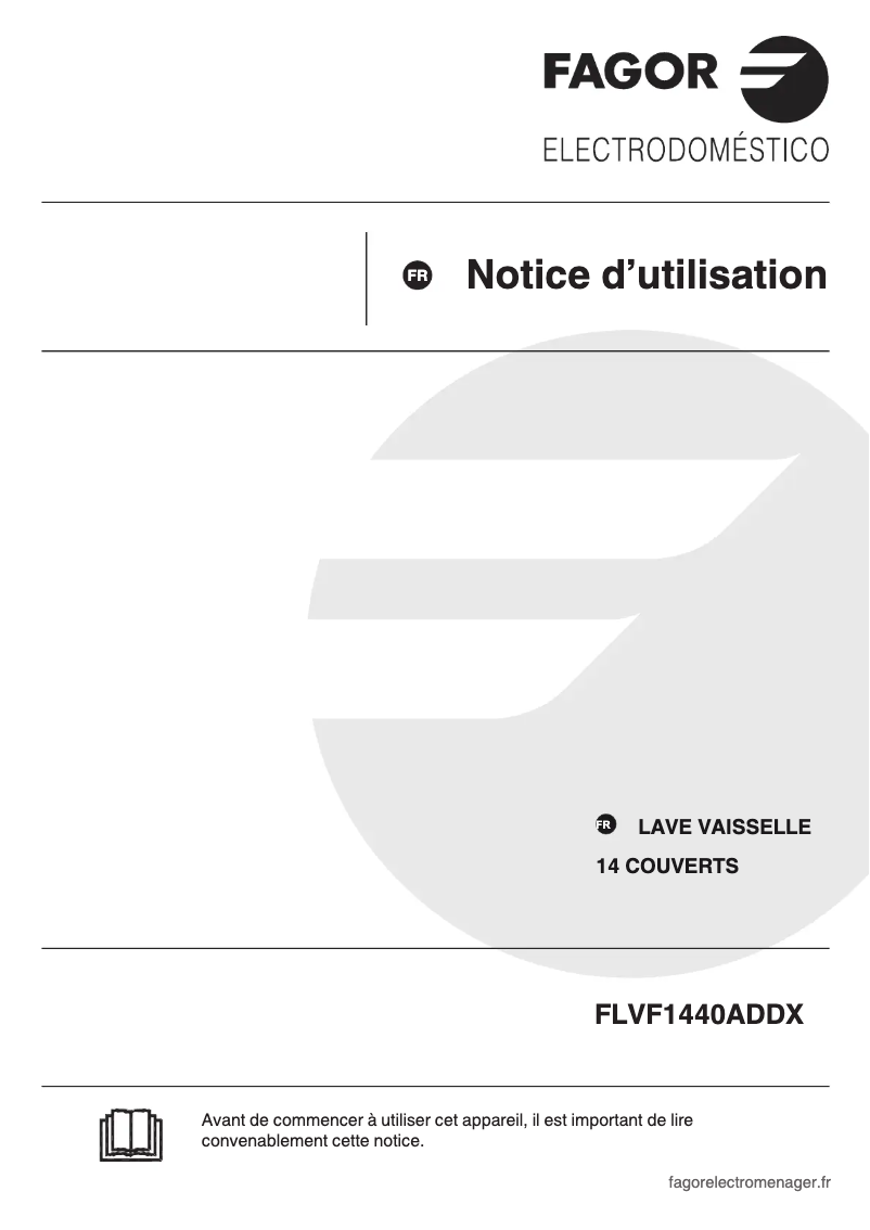 Página 1 del manual Manual de usuario Fagor FLVF1440ADDX