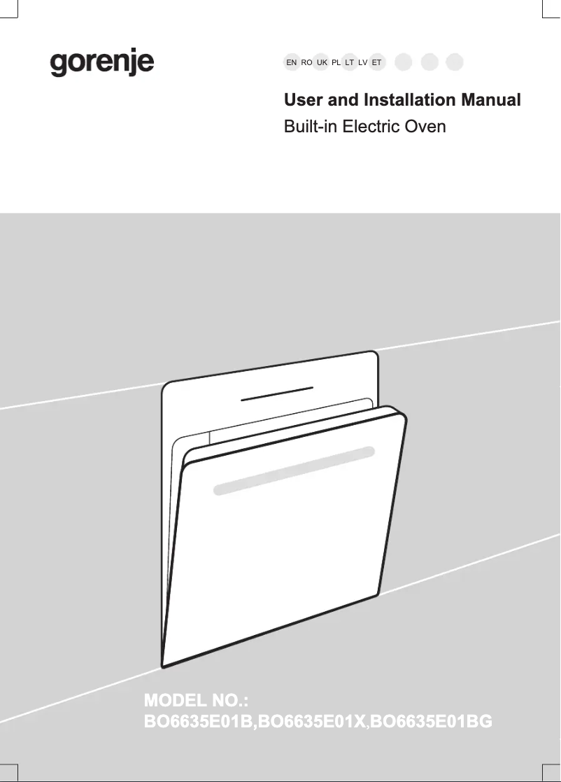 Image de la première page du manuel de l'appareil BO6635E01B
