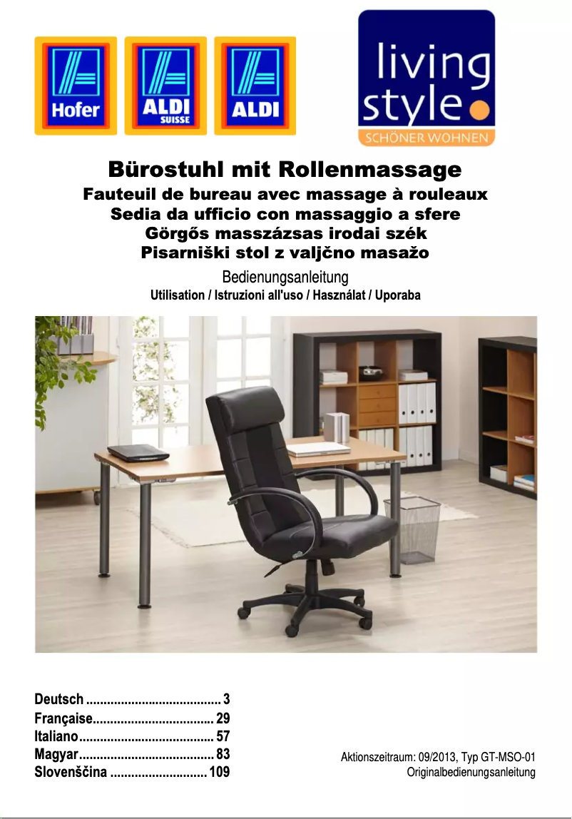 Page 1 de la notice Manuel utilisateur Living Style GT-MSO-01