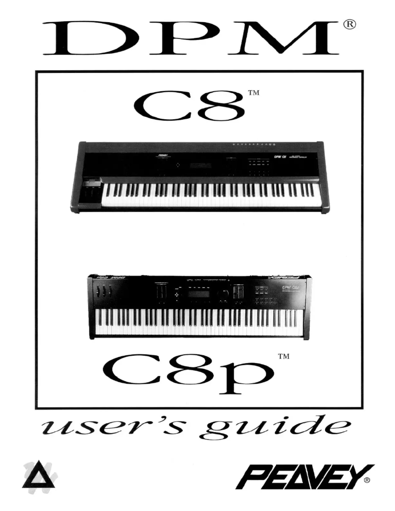 Page n°1 - Manuel utilisateur Peavey DPM C8p