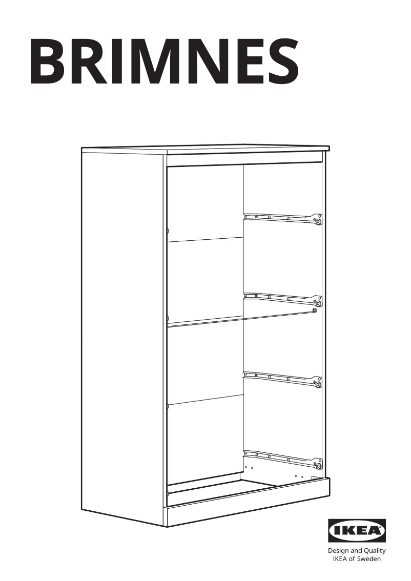 Página 1 del manual Manual de usuario Ikea BRIMNES 103.920.45