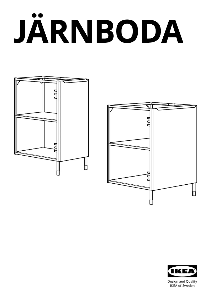 Página 1 del manual Manual de usuario Ikea JÄRNBODA 905.138.59