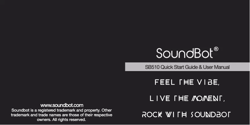Página 1 del manual Manual de usuario SoundBot SB510