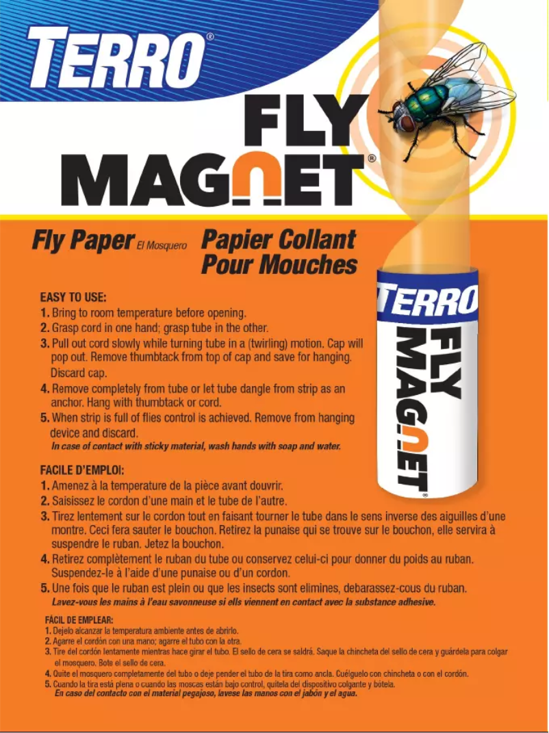 Page n°1 - Manuel utilisateur Terro Fly Magnet Fly Paper