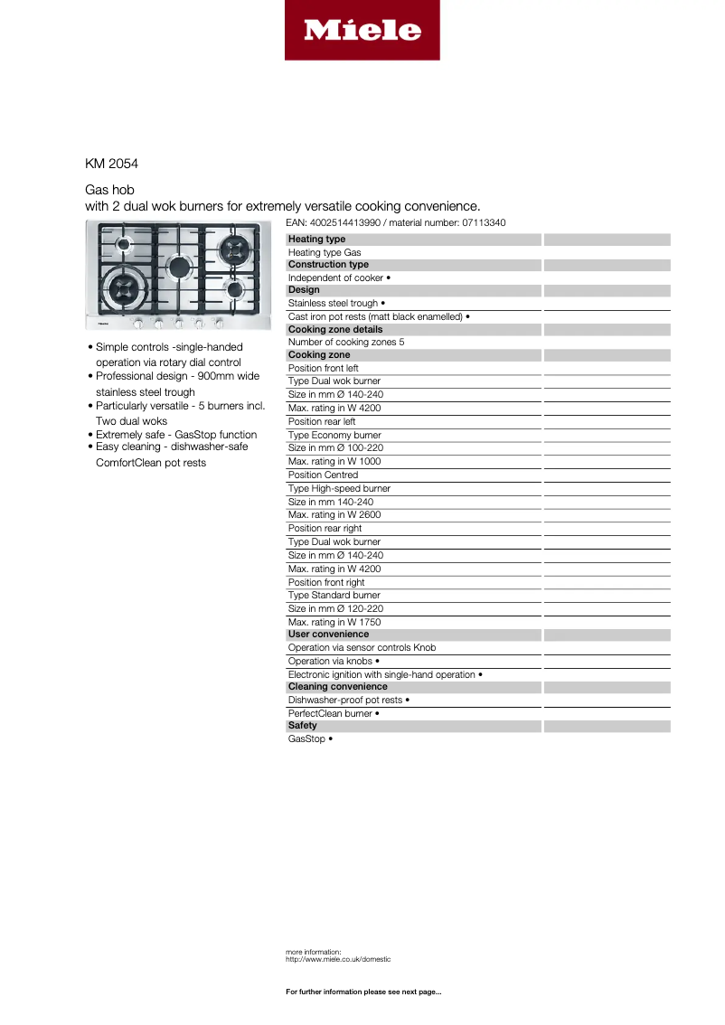 Image de la première page du manuel de l'appareil KM 2054