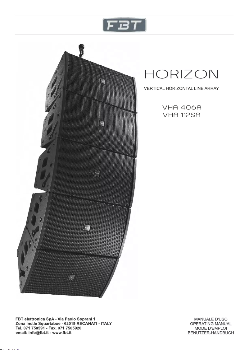 Image de la première page du manuel de l'appareil Horizon VHA 112 SA