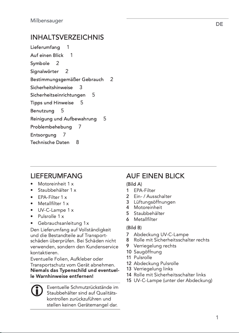Image de la première page du manuel de l'appareil BST-721A
