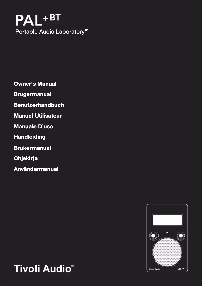 Image de la première page du manuel de l'appareil PAL+ BT (Gen 2)