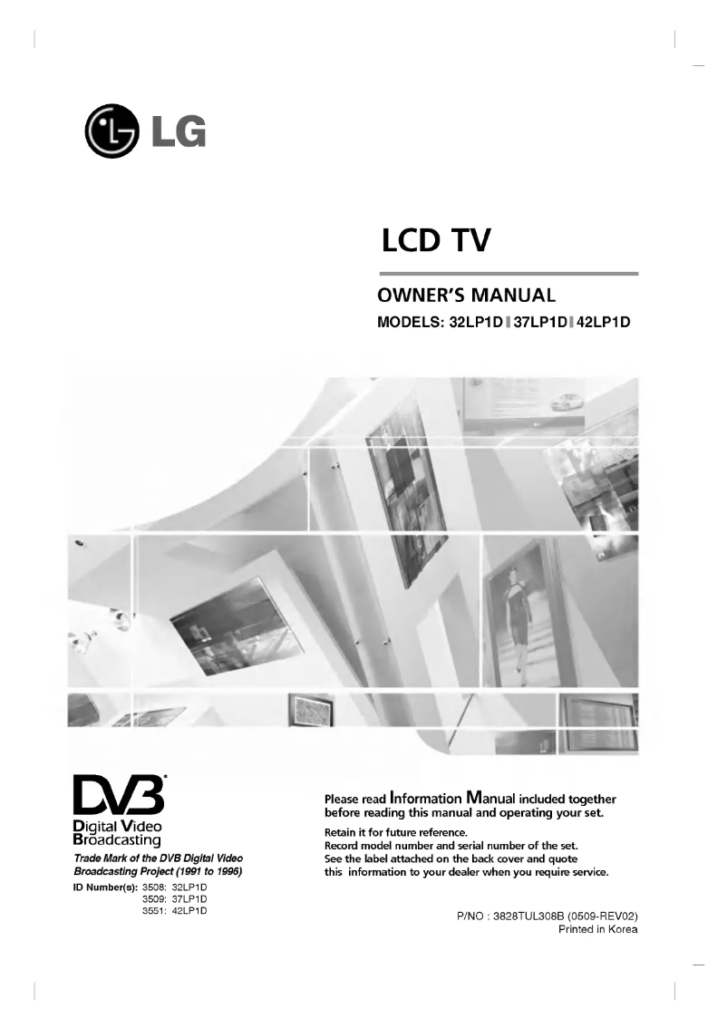 Imagen de la primera página del manual del dispositivo 32LP1D