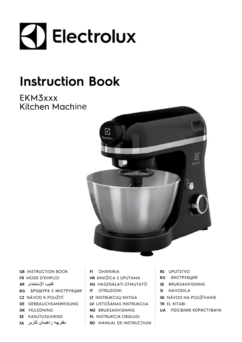 Page n°1 - Manuel utilisateur Electrolux EKM3400