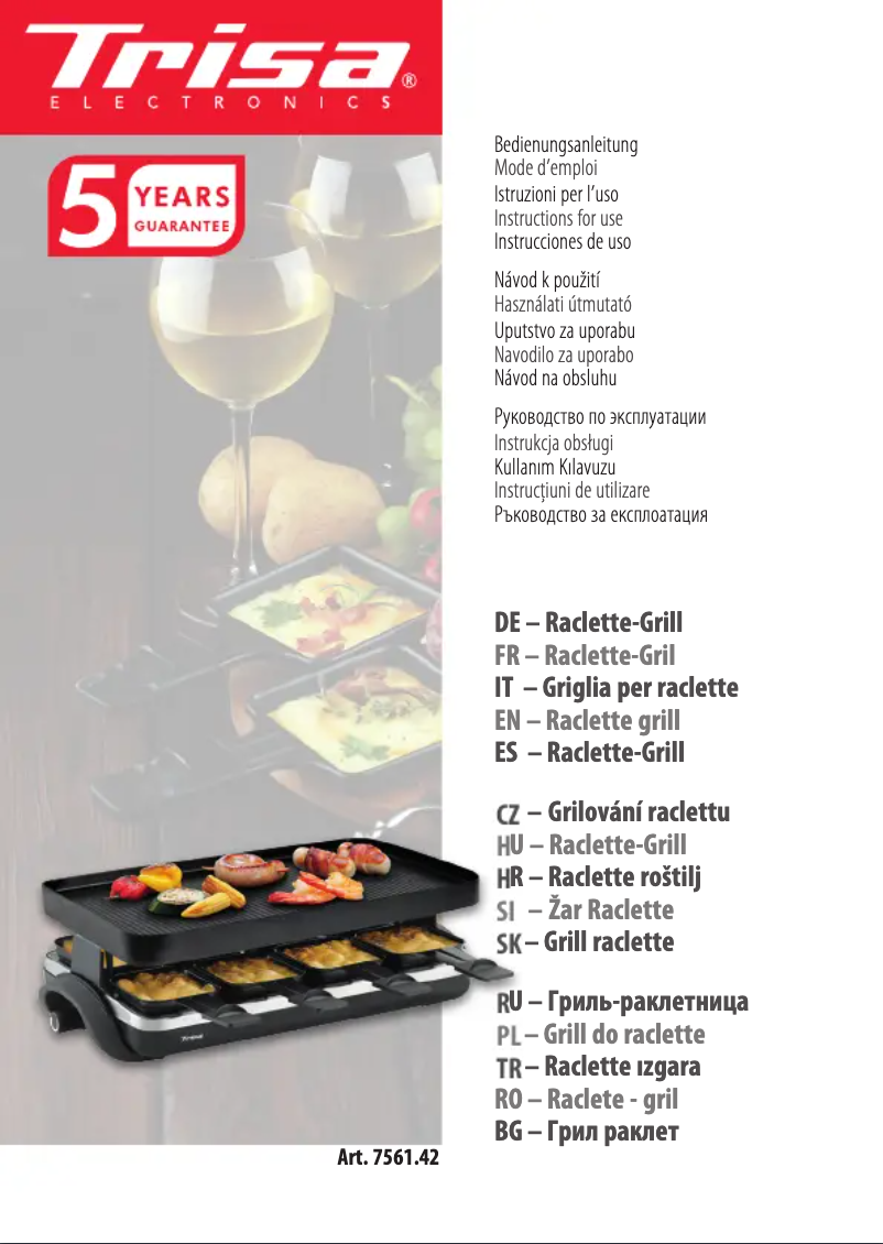 Page n°1 - Manuel utilisateur Trisa Supreme 8 Ceramic