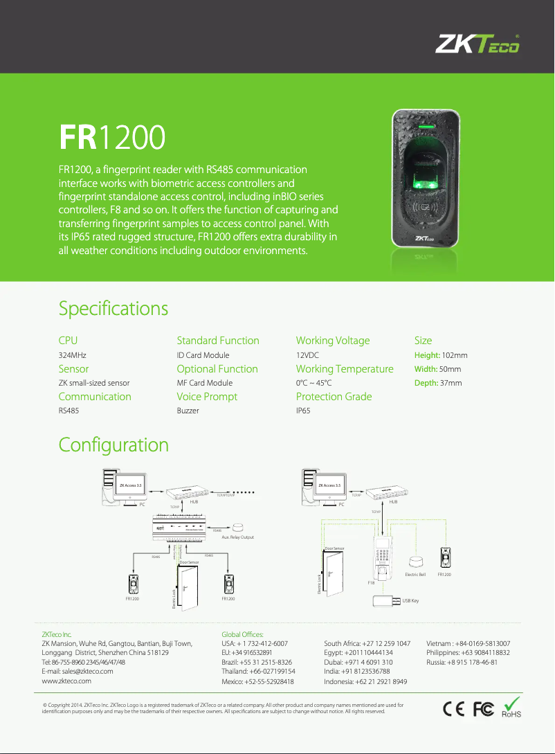 Image de la première page du manuel de l'appareil FR1200