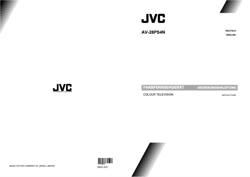 Page n°1 - Manuel utilisateur JVC AV-28PS4N