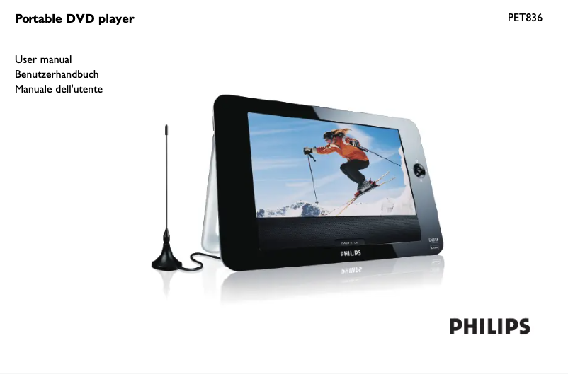 Page 1 de la notice Mode d'emploi Philips PET836