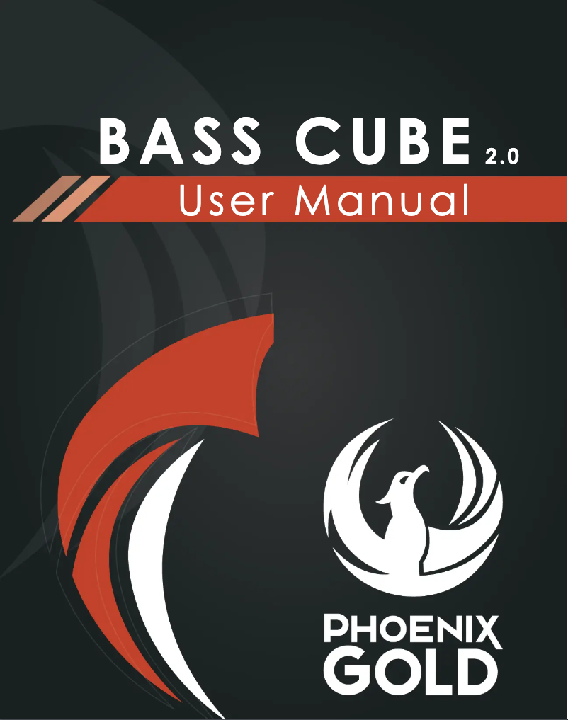 Page 1 de la notice Manuel utilisateur Phoenix Gold BASSCUBE2.0
