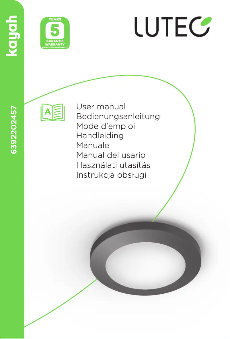Página 1 del manual Manual de usuario Lutec Kayah