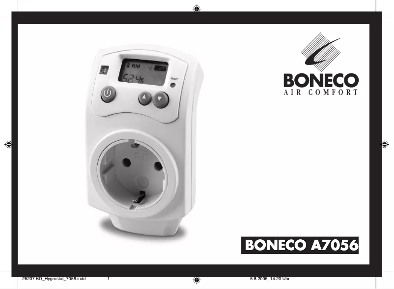 Page 1 de la notice Manuel utilisateur Boneco A7056