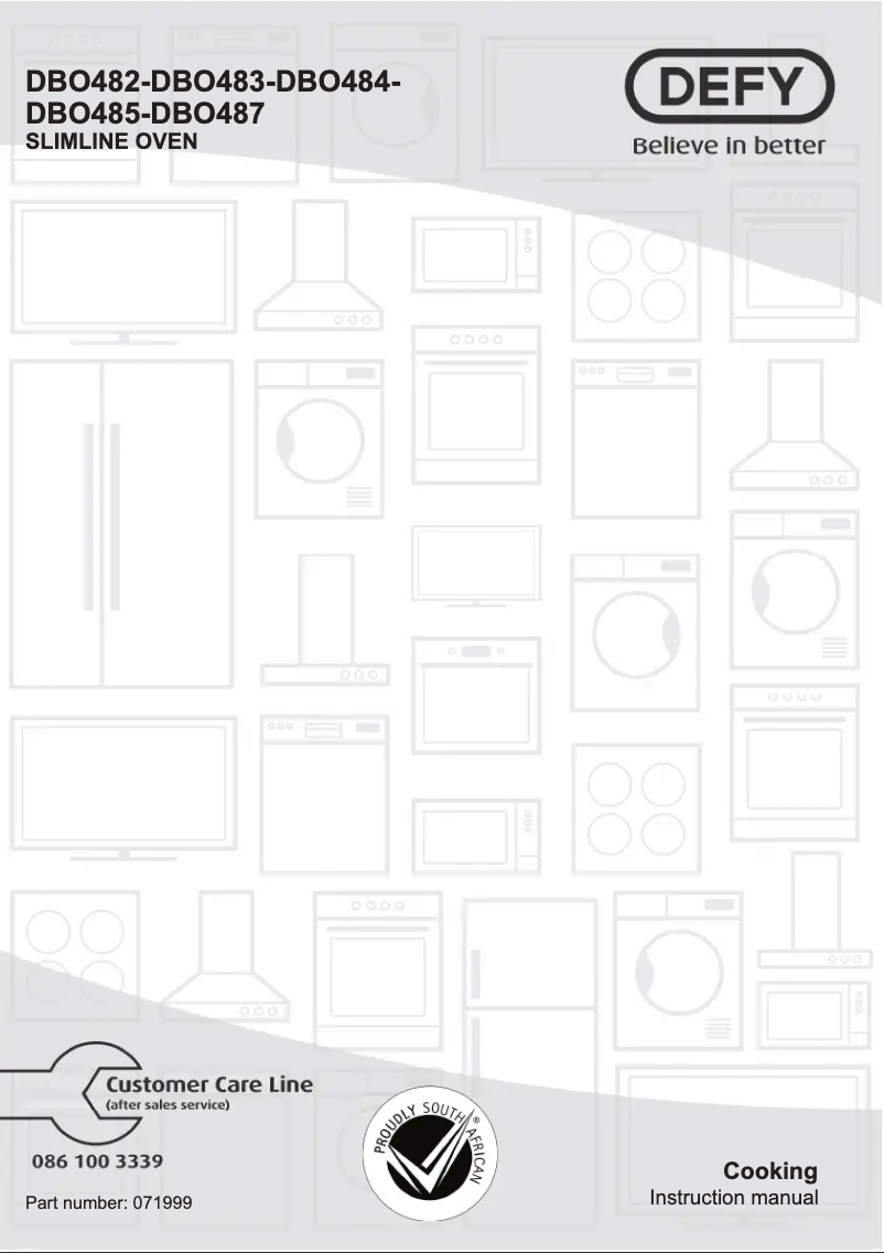 Page n°1 - Manuel utilisateur Defy DBO485E