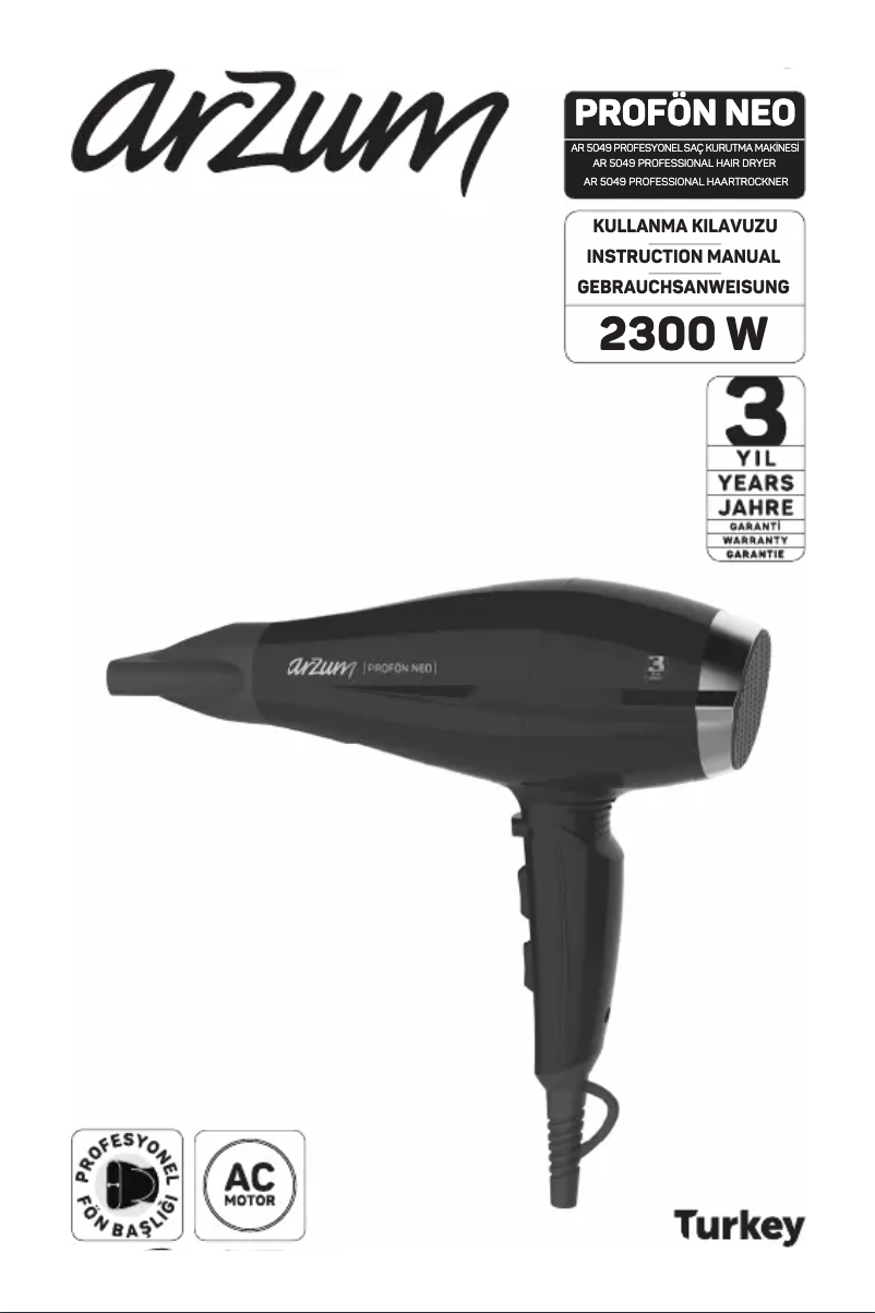 Página 1 del manual Manual de usuario Arzum AR5049