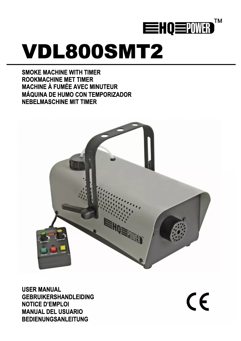 Page n°1 - Manuel utilisateur HQ Power VDL800SMT2