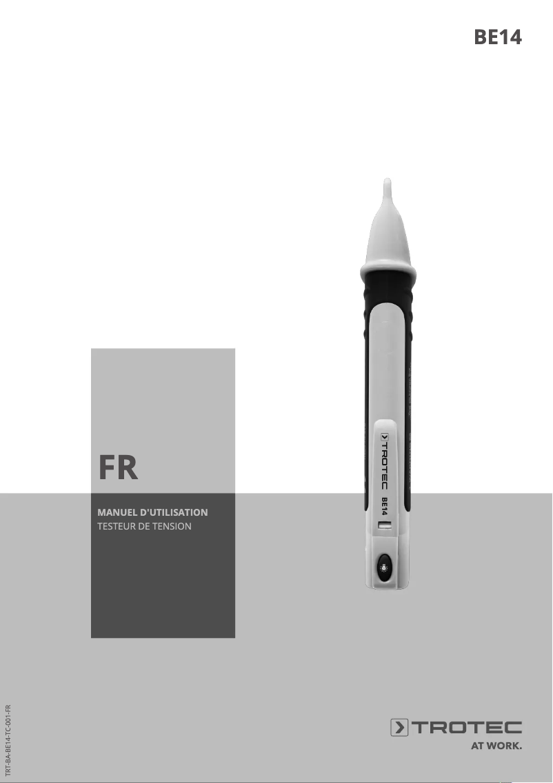 Página 1 del manual Manual de usuario Trotec BE14
