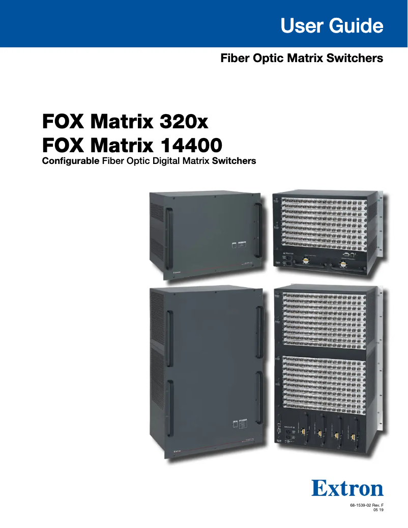 Image de la première page du manuel de l'appareil FOX Matrix 320x