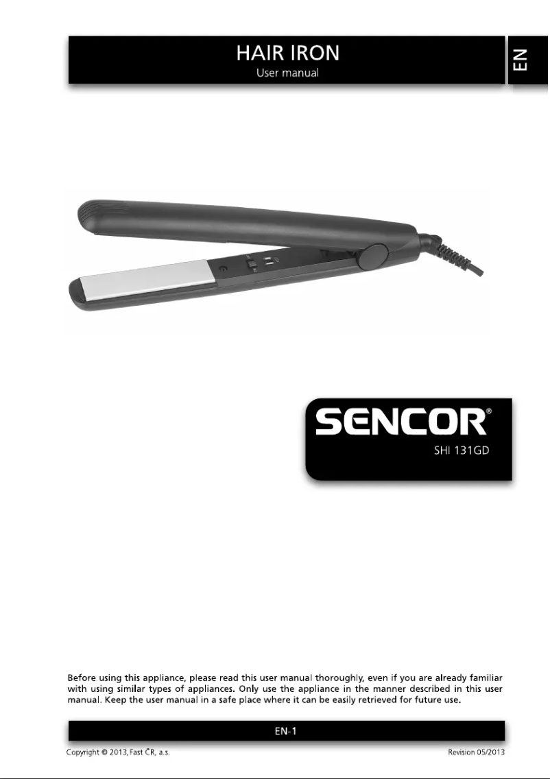 Page 1 de la notice Manuel utilisateur Sencor SHI 131GD