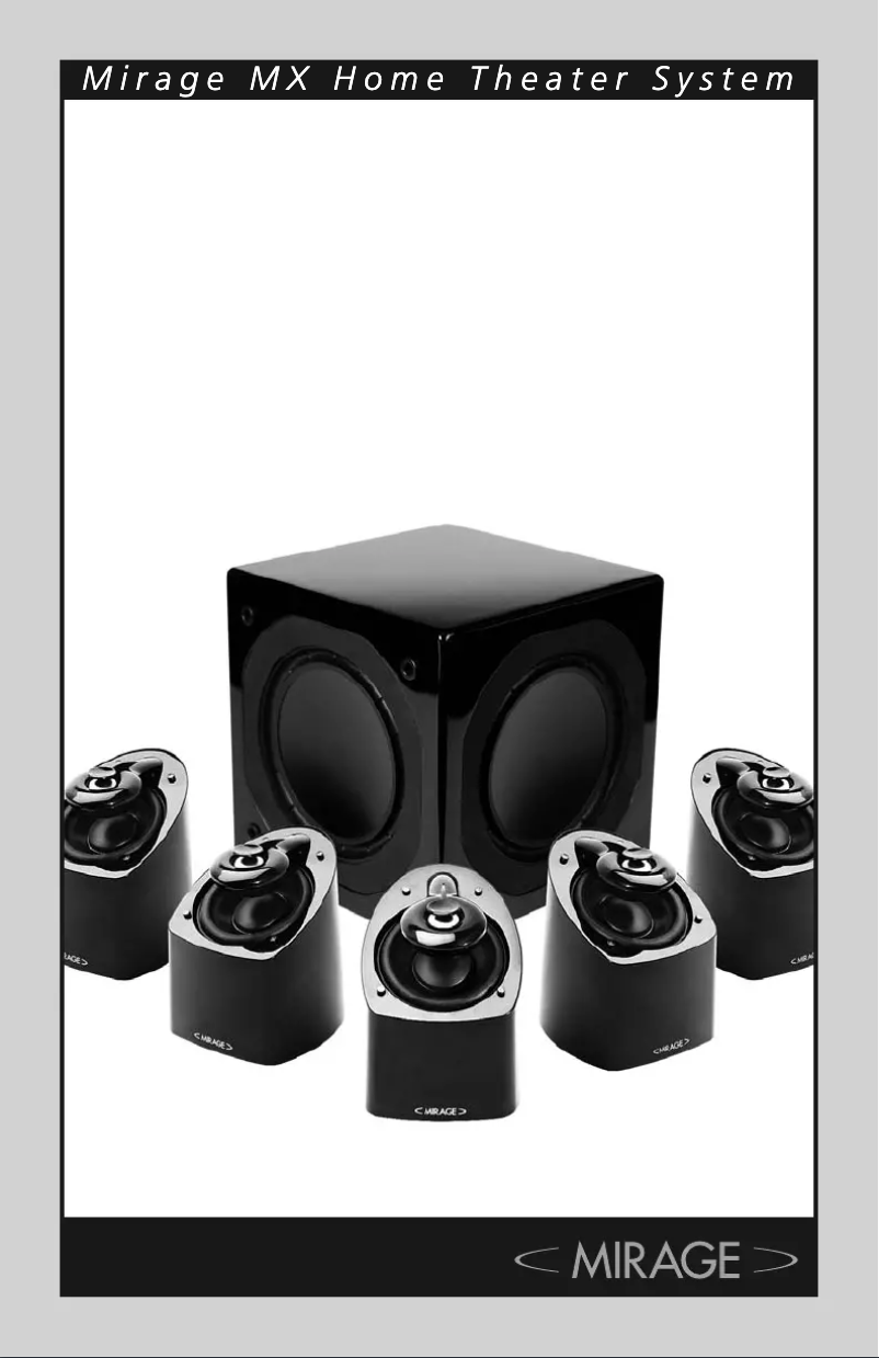 Page n°1 - Manuel utilisateur Mirage MX6