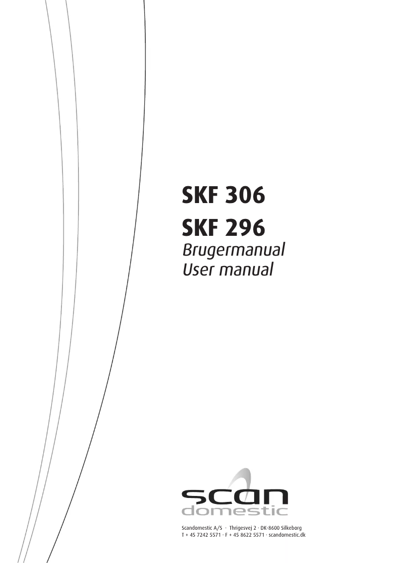 Image de la première page du manuel de l'appareil SKF 296