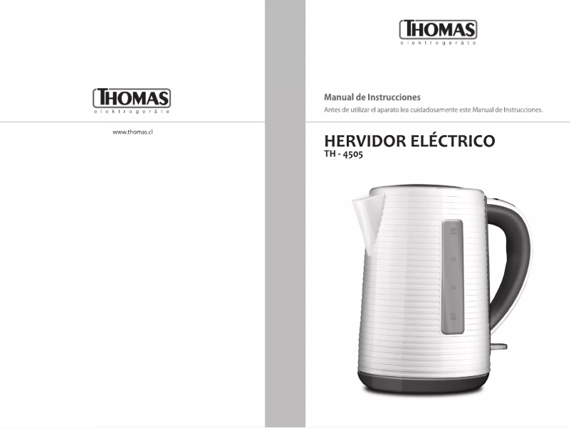 Page n°1 - Manuel utilisateur Thomas TH-4505