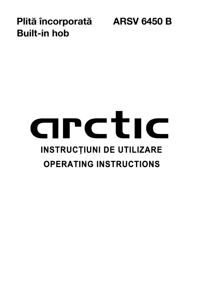 Page 1 de la notice Manuel utilisateur Arctic Cooling ARSV 6450 B