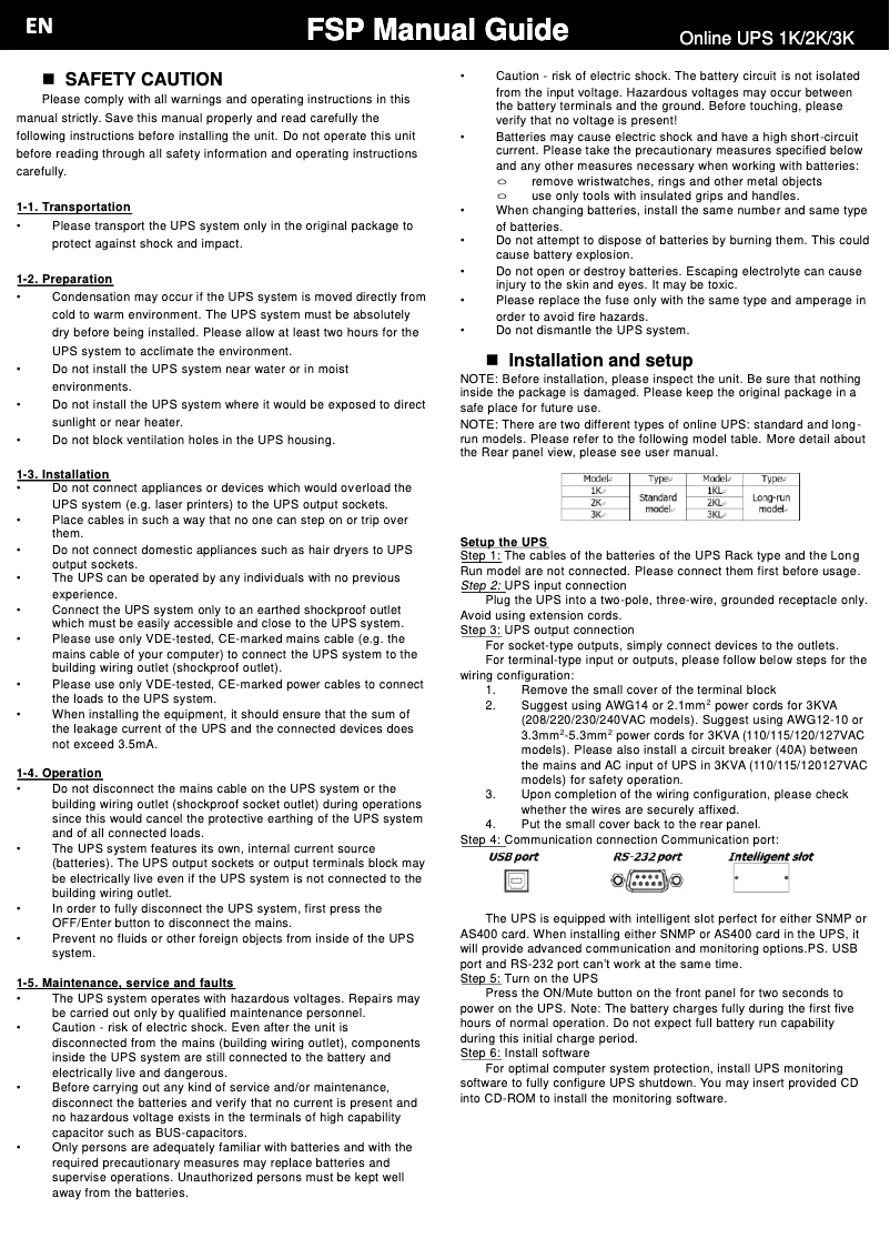 Image de la première page du manuel de l'appareil Champ Tower 3K 3000VA