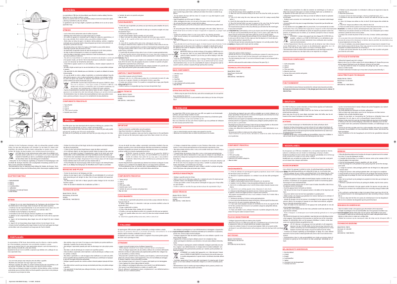 Image de la première page du manuel de l'appareil CITRO EX6150