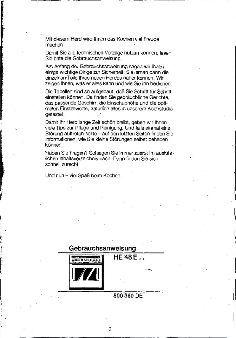 Página 1 del manual Manual de usuario Siemens HE48E54