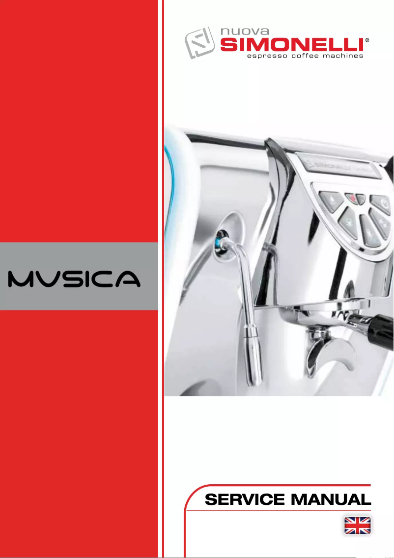Page 1 de la notice Manuel utilisateur Nuova Simonelli Musica