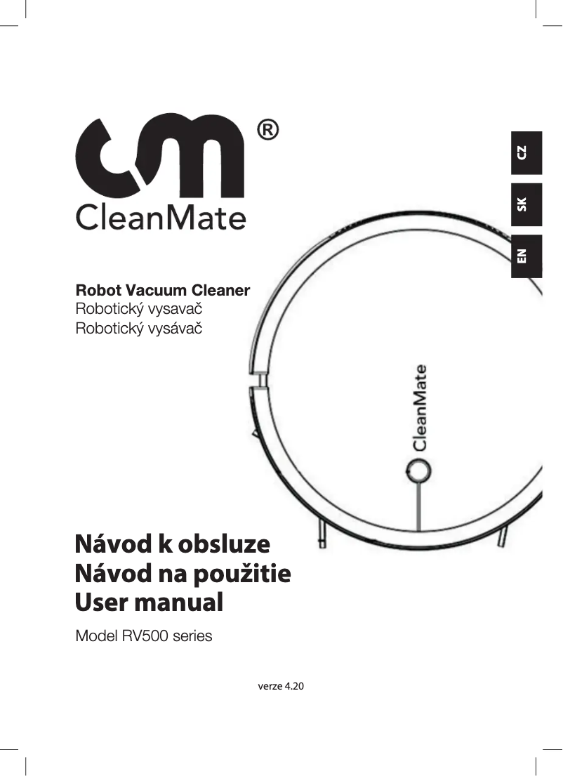 Page n°1 - Manuel utilisateur CleanMate RV500
