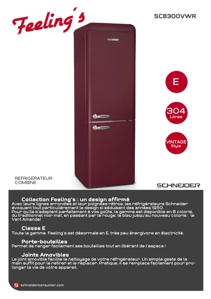 Image de la première page du manuel de l'appareil SCB300VWR