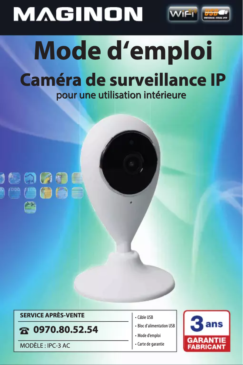 Page n°1 - Manuel utilisateur Maginon IPC-3 AC