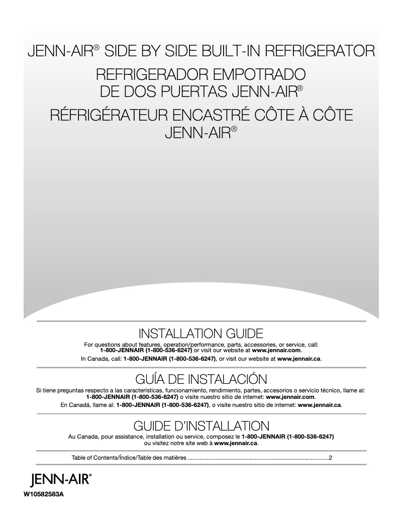 Página 1 del manual Manual de usuario JennAir JPK48SNXWSS